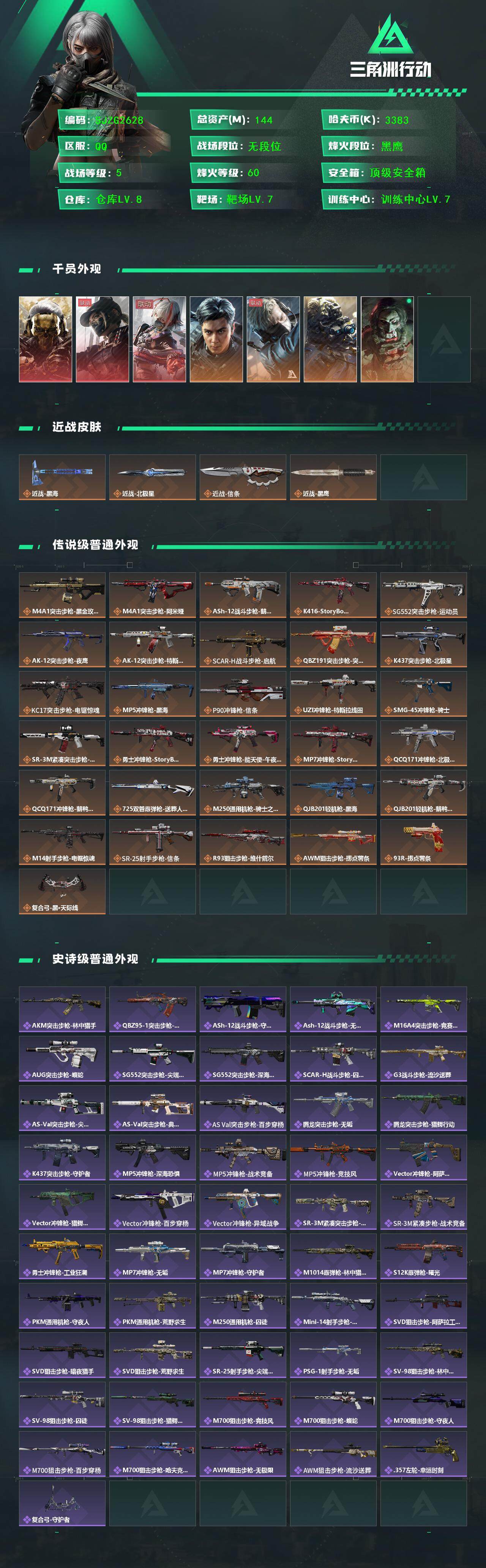 SJZQM394985三角洲行动账号详情图3