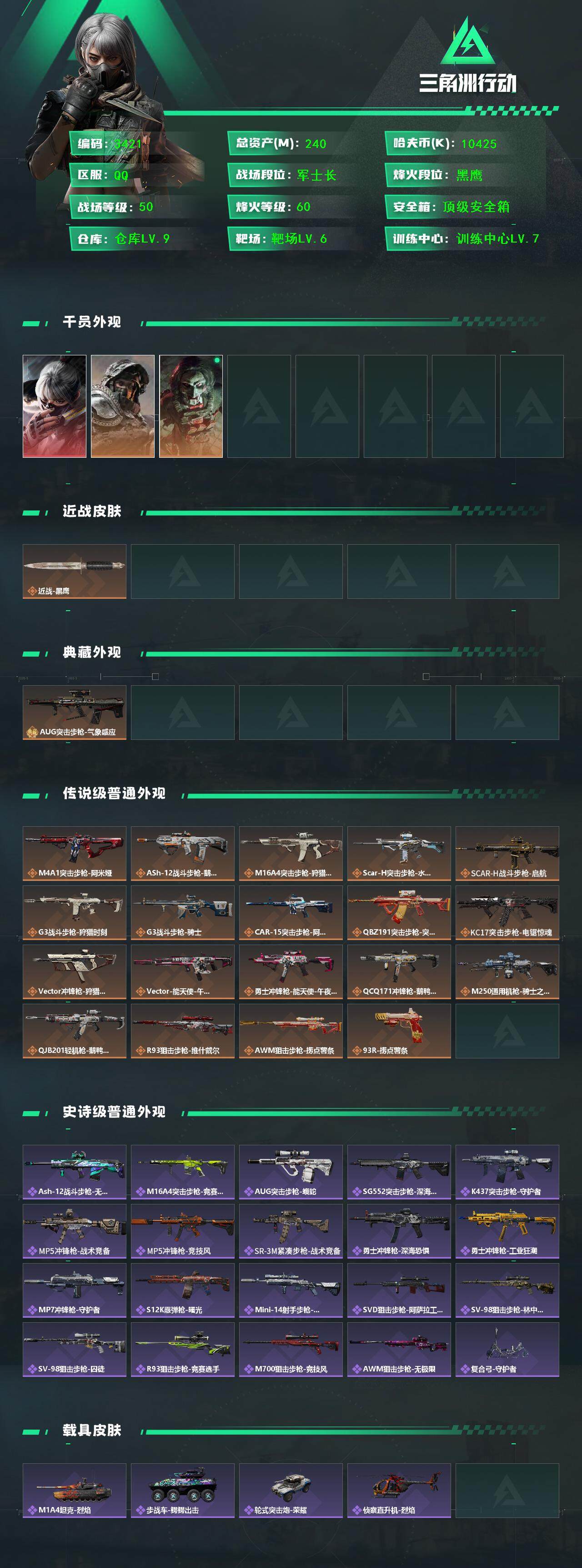 SJZCMW434295三角洲行动账号详情图2