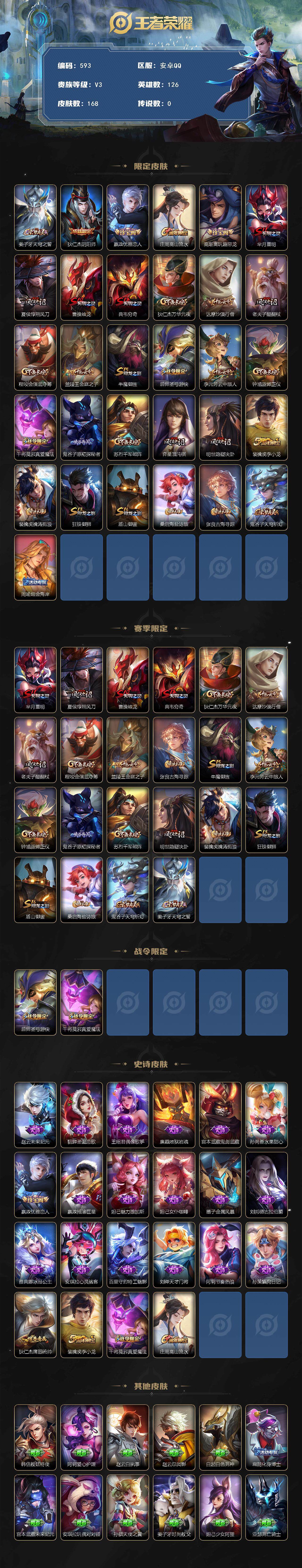 WZKG451274王者荣耀账号详情图3