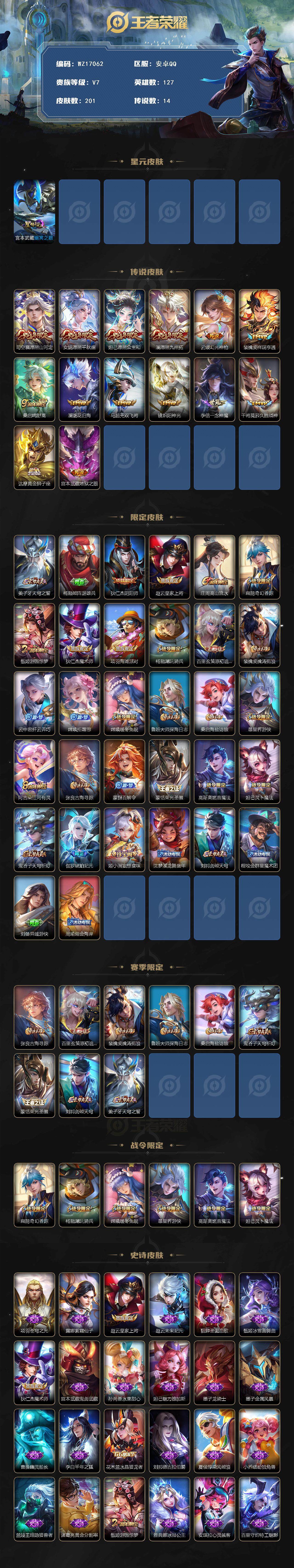 WZ03410366王者荣耀账号详情图2