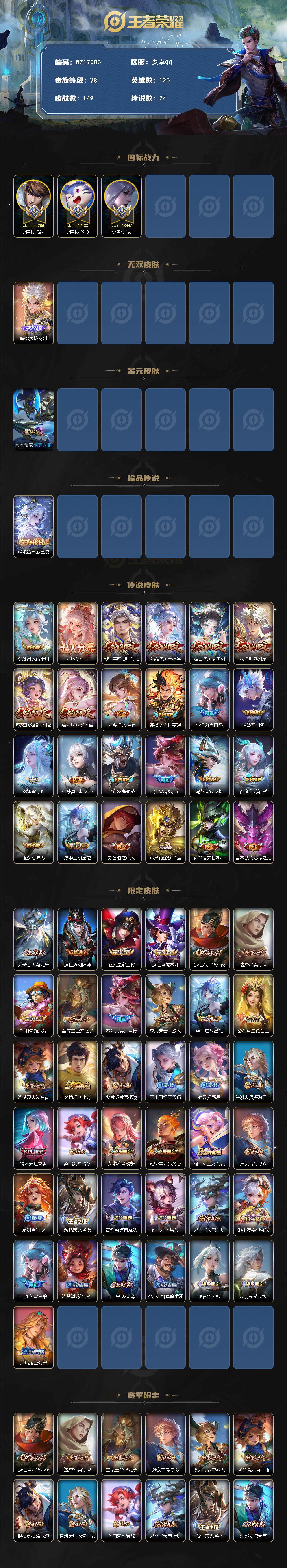 WZ03410376王者荣耀账号详情图2