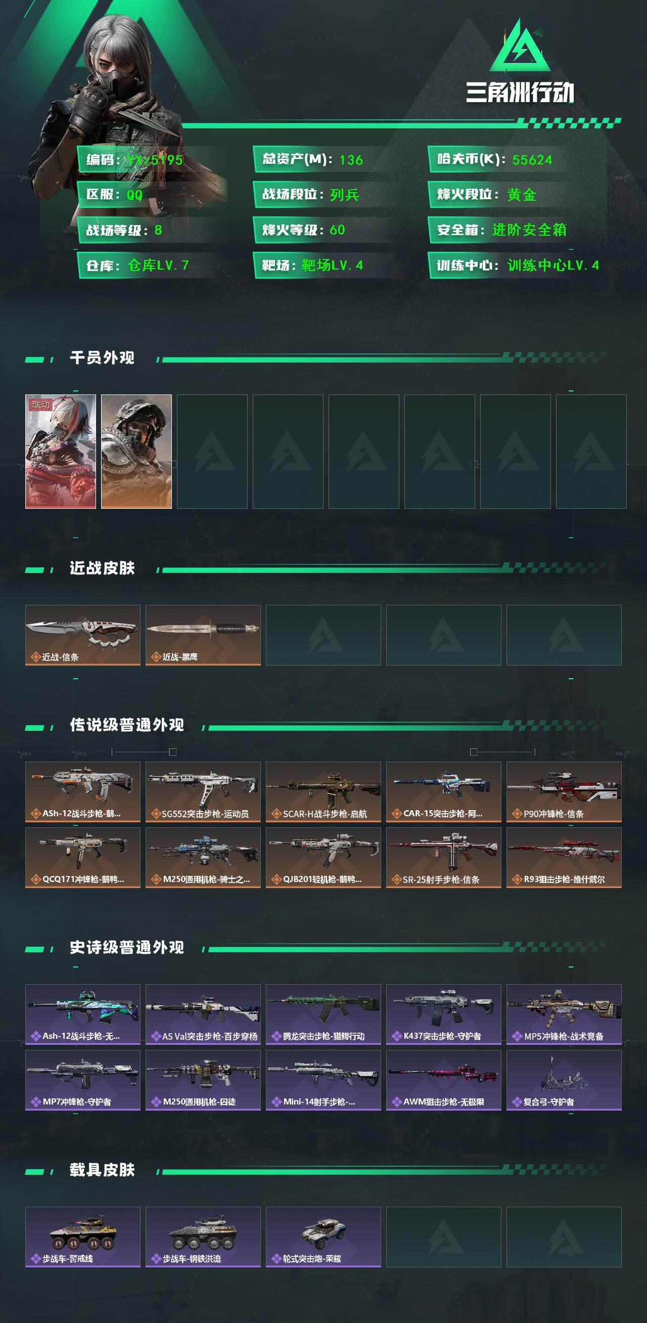 SJZCMW45362三角洲行动账号详情图2