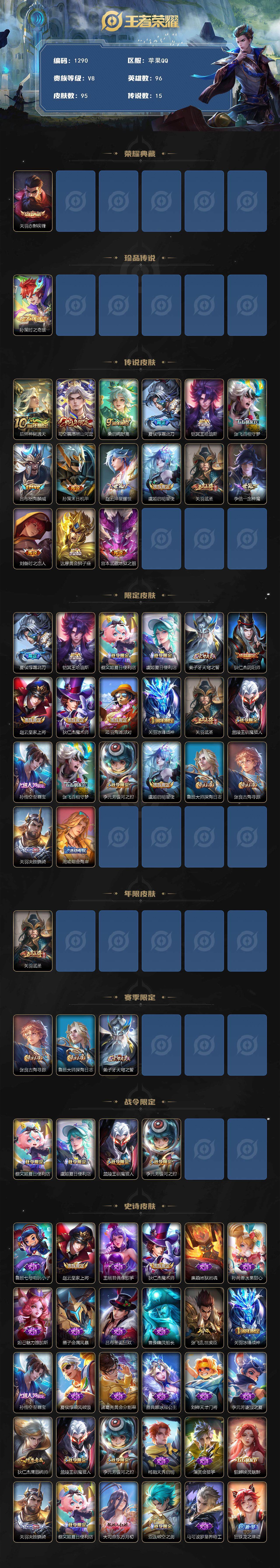 WZQM3455330王者荣耀账号详情图4