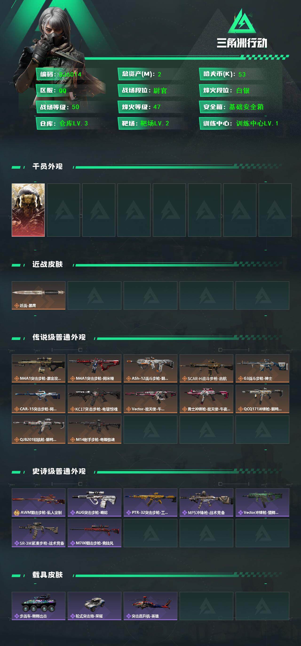 SJZQM395290三角洲行动账号详情图3