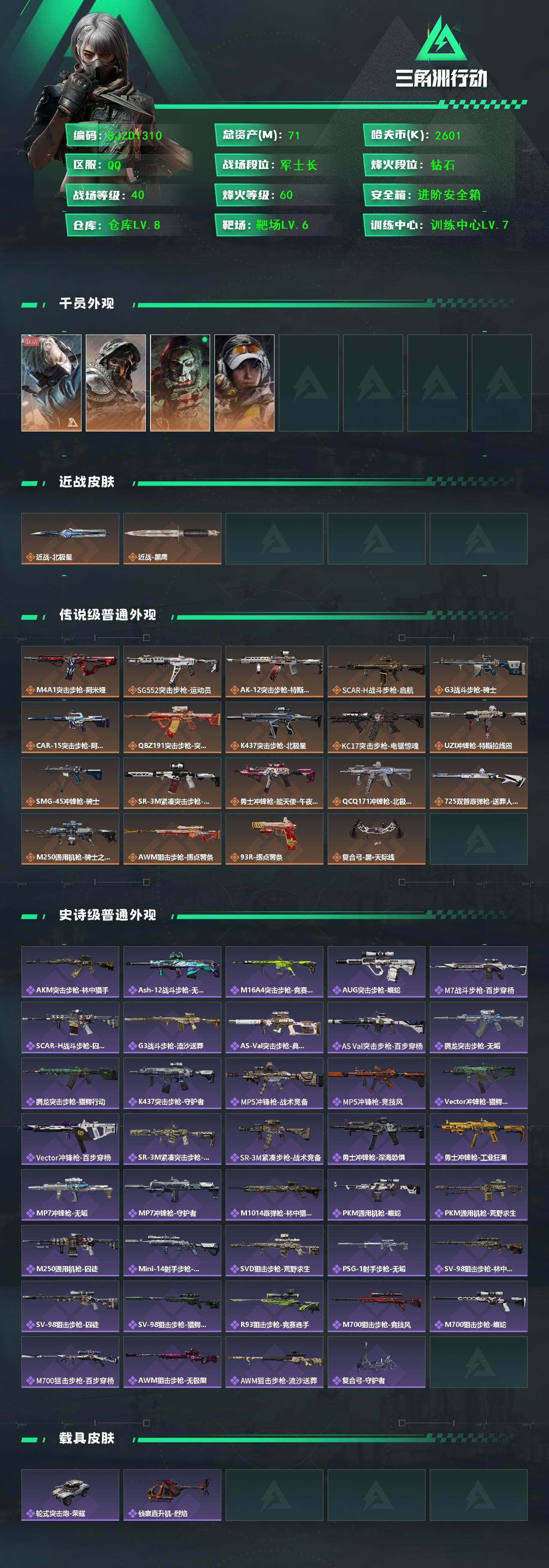 SJZEY395254三角洲行动账号详情图2