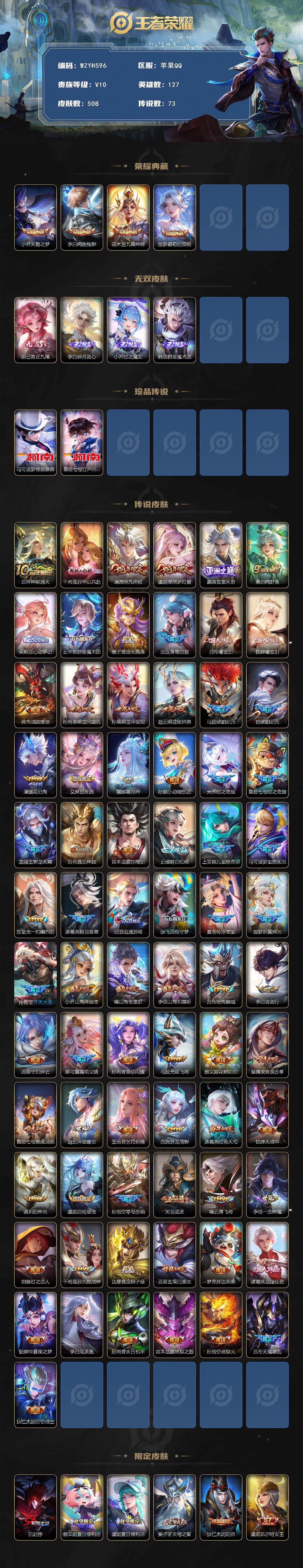 WZEY3456409王者荣耀账号详情图2