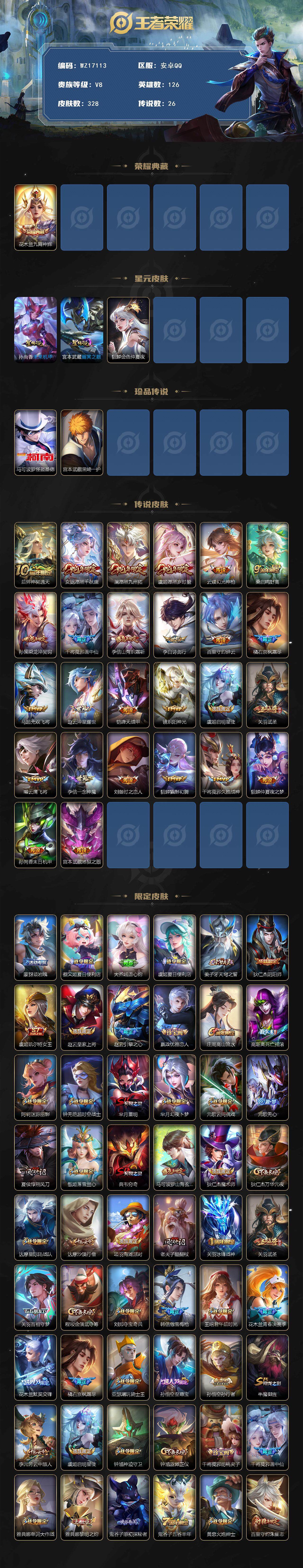 WZ03410394王者荣耀账号详情图2