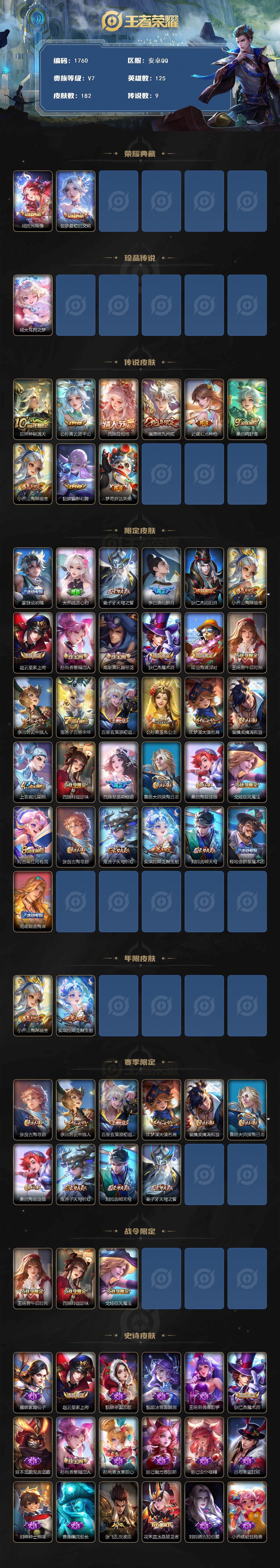 WZCMW3455740王者荣耀账号详情图2