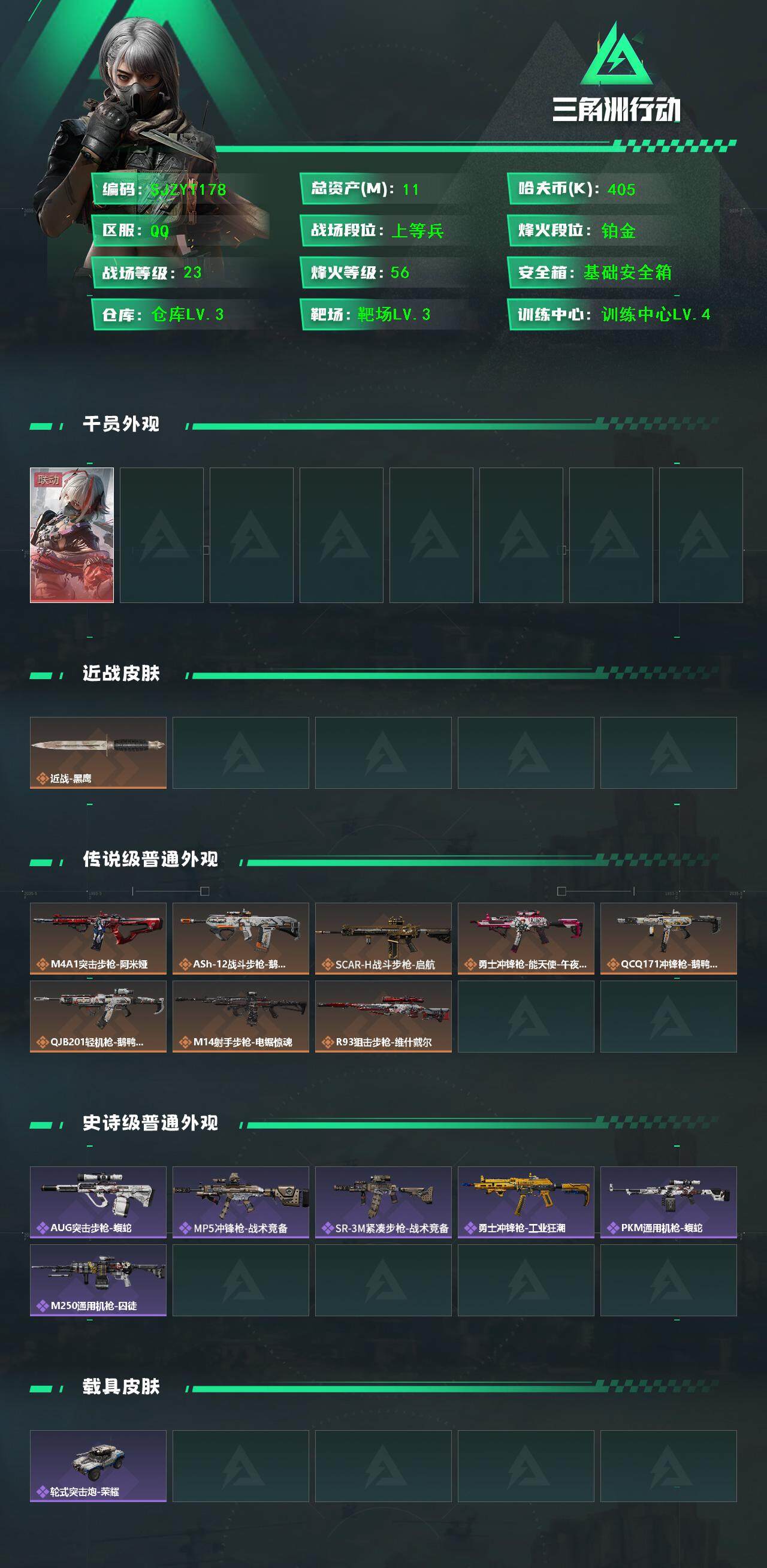 SJZEY397472三角洲行动账号详情图2