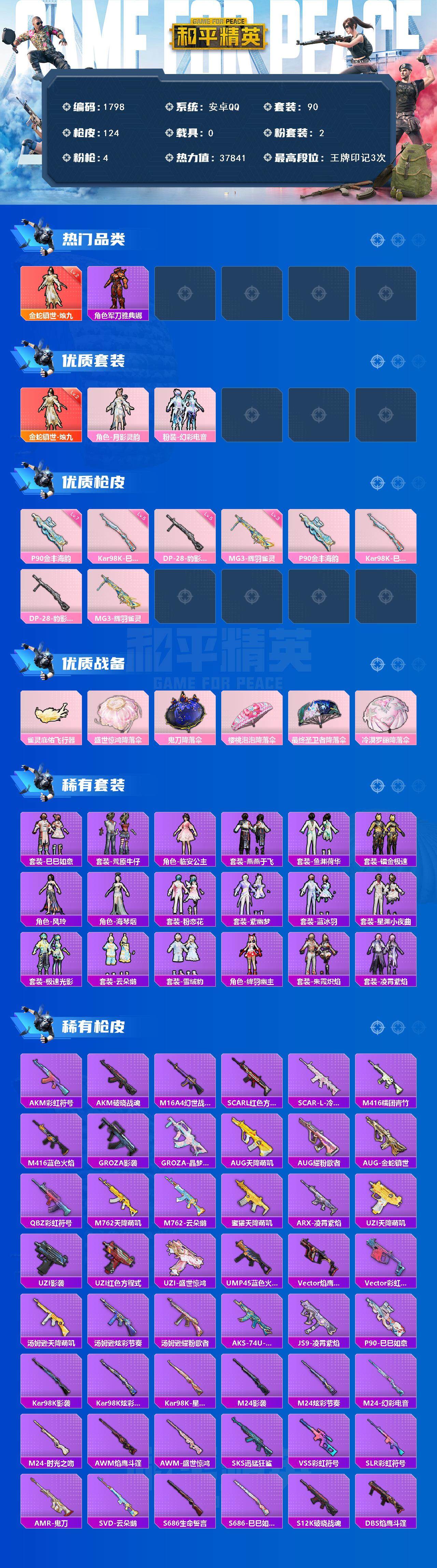 HPCMW3443421和平精英账号详情图2