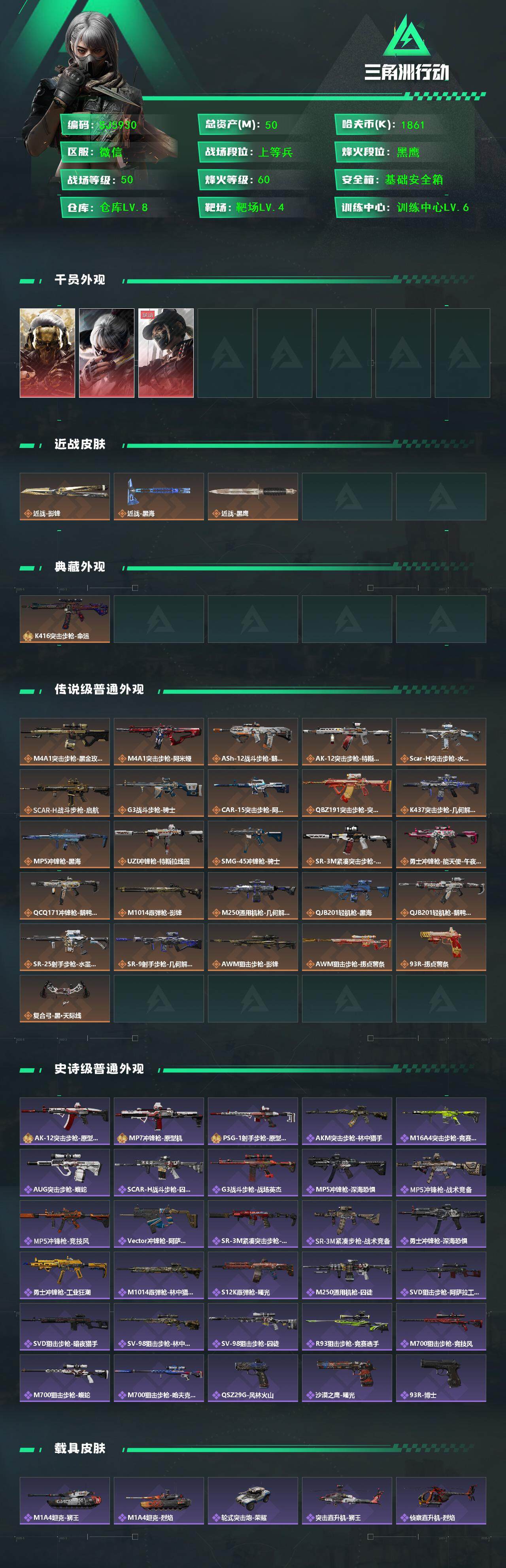 SJZEY396221三角洲行动账号详情图2