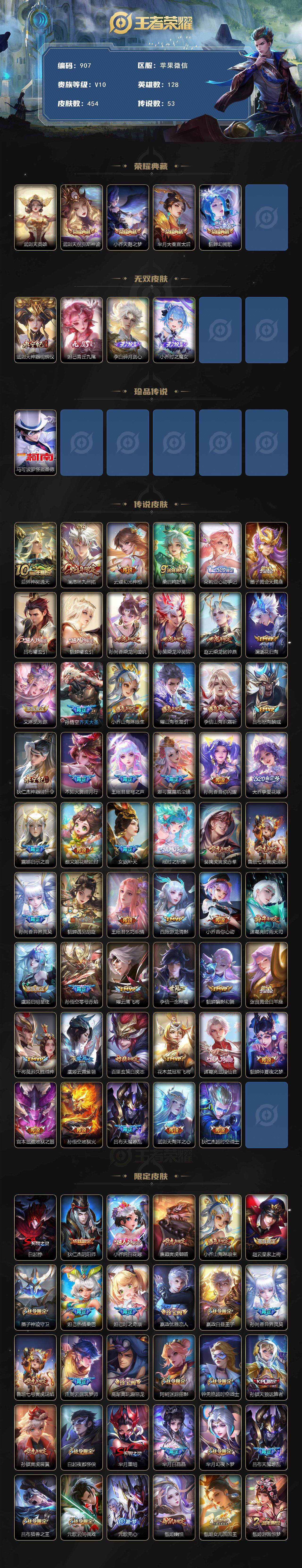 WZCMW3479616王者荣耀账号详情图3