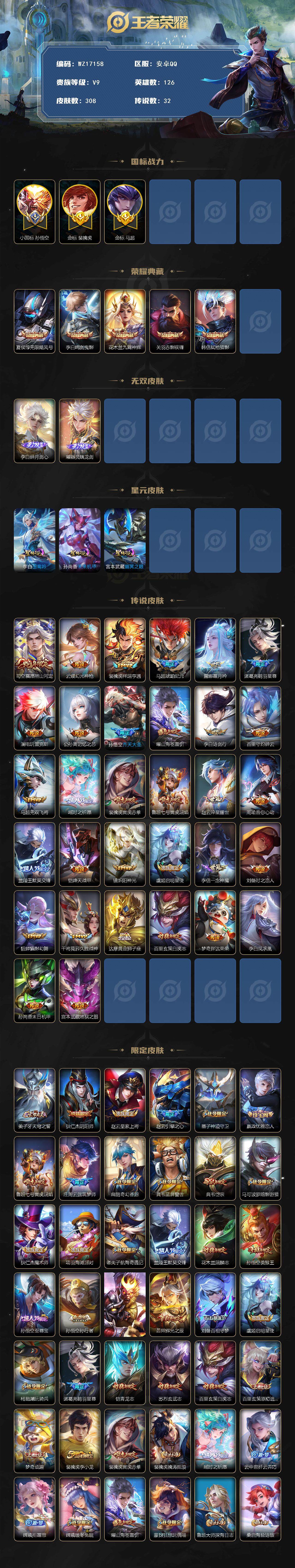 WZ03410416王者荣耀账号详情图2