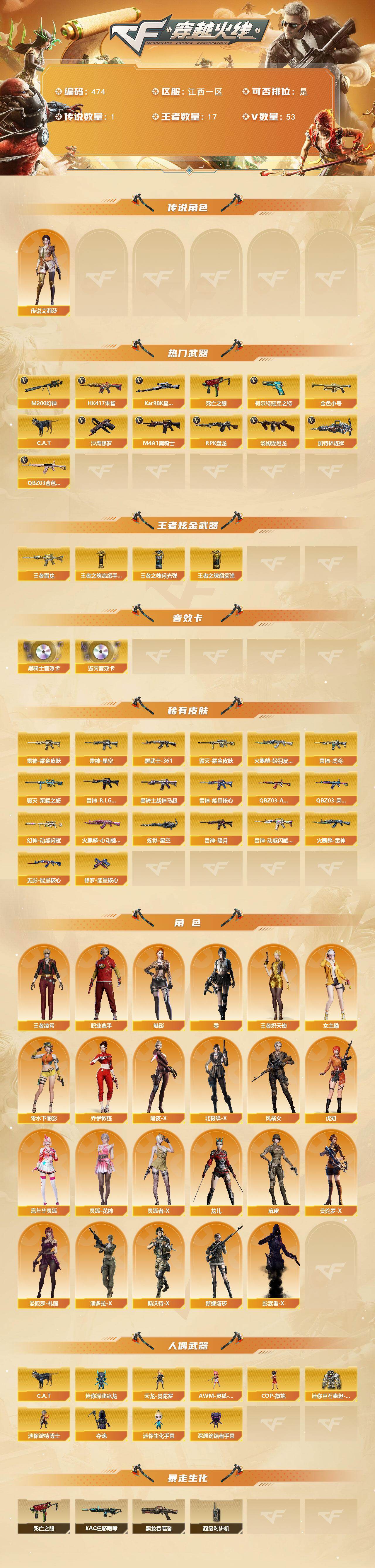 CFCMW421966穿越火线账号详情图2