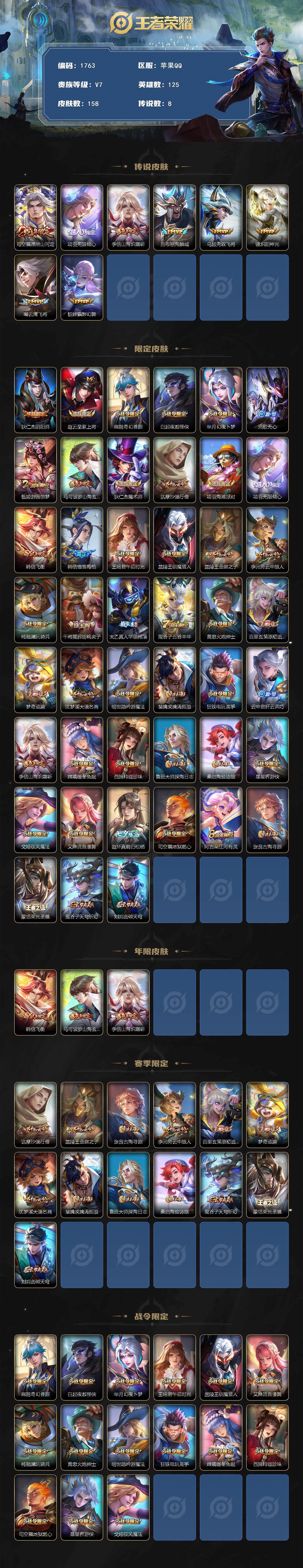 WZCMW3458155王者荣耀账号详情图2