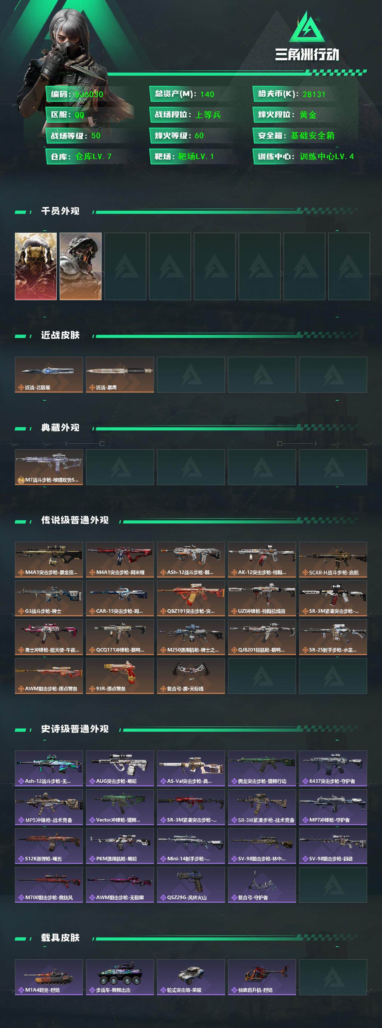 SJZQM396545三角洲行动账号详情图3