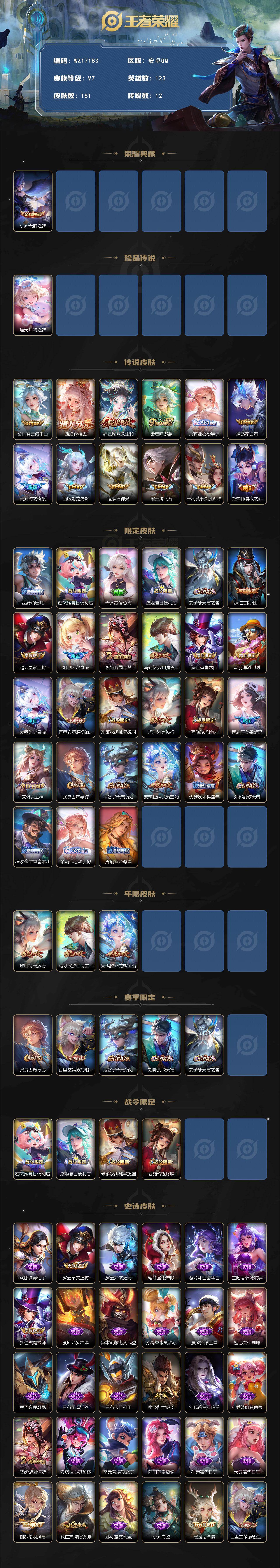 WZ03410428王者荣耀账号详情图3