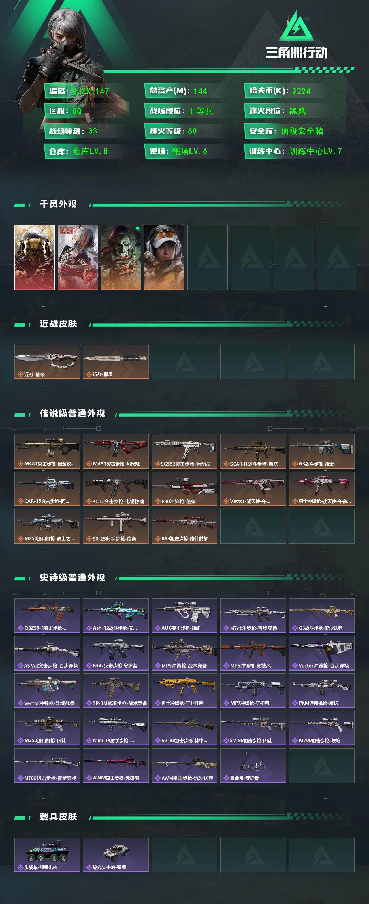 SJZEY397271三角洲行动账号详情图2