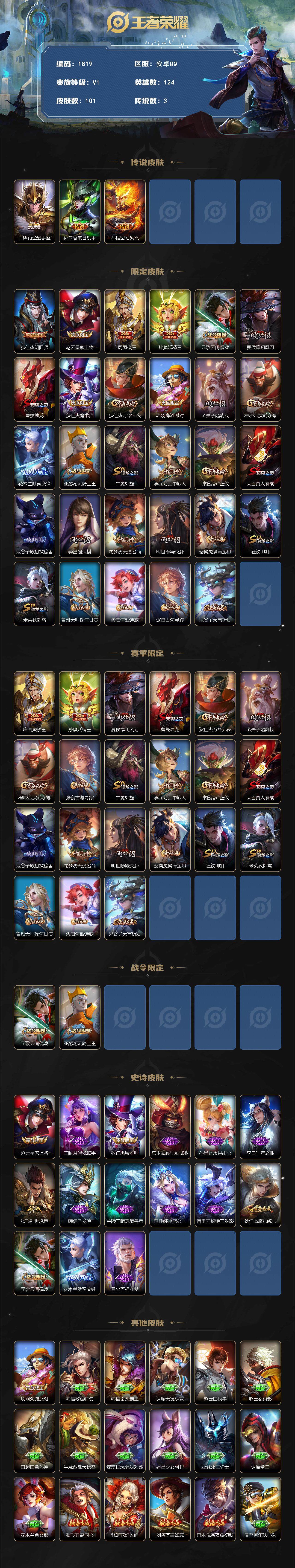 WZCMW3458254王者荣耀账号详情图2