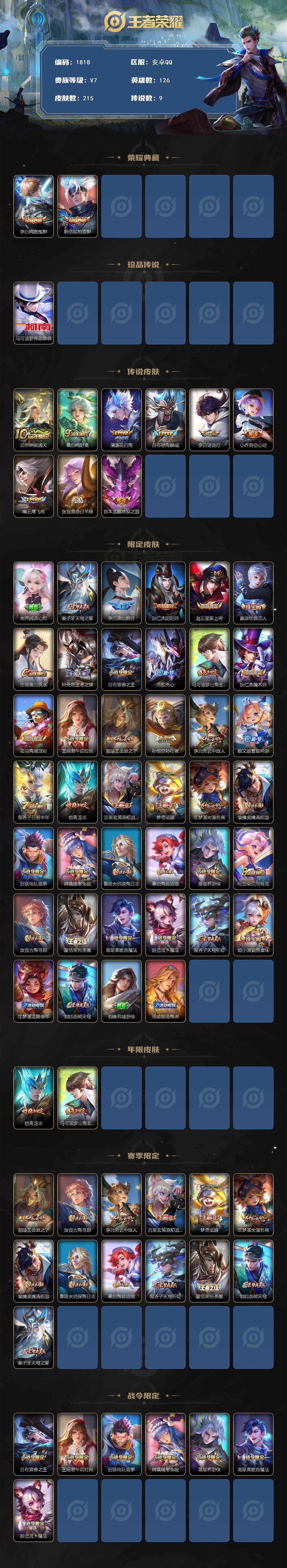 WZCMW3459829王者荣耀账号详情图2