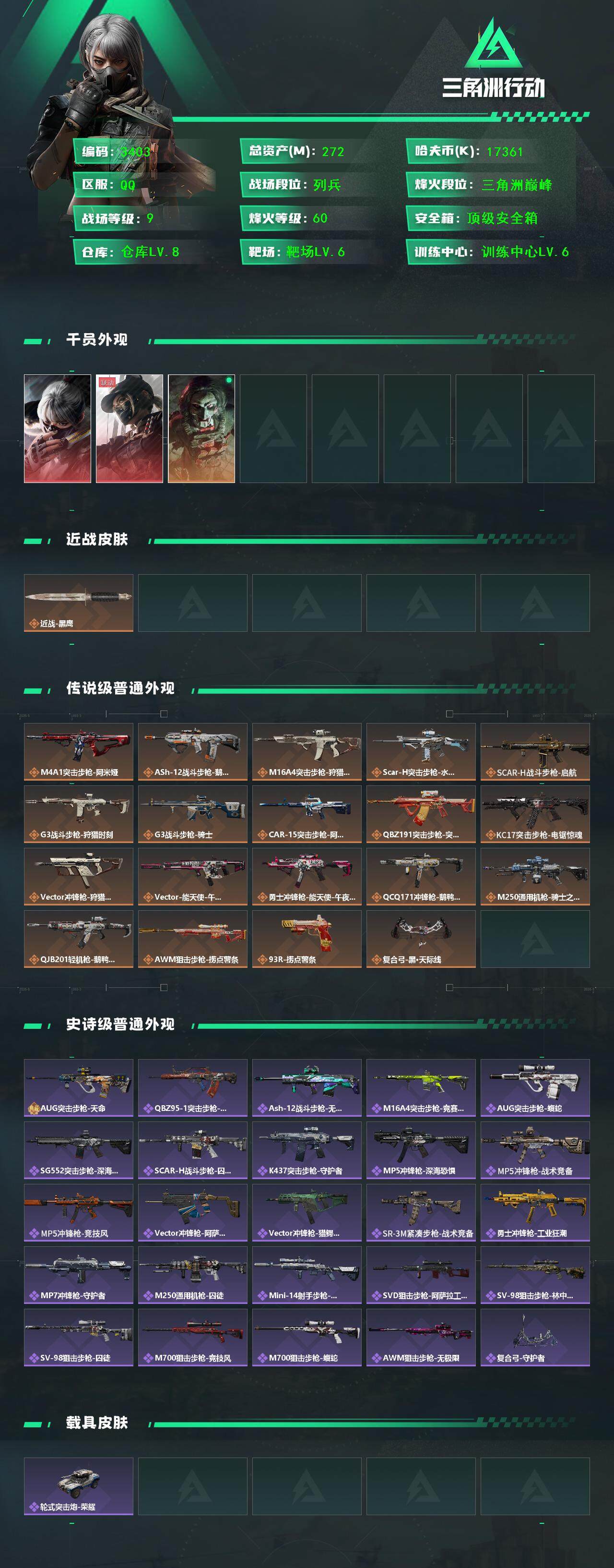 SJZCMW434290三角洲行动账号详情图3