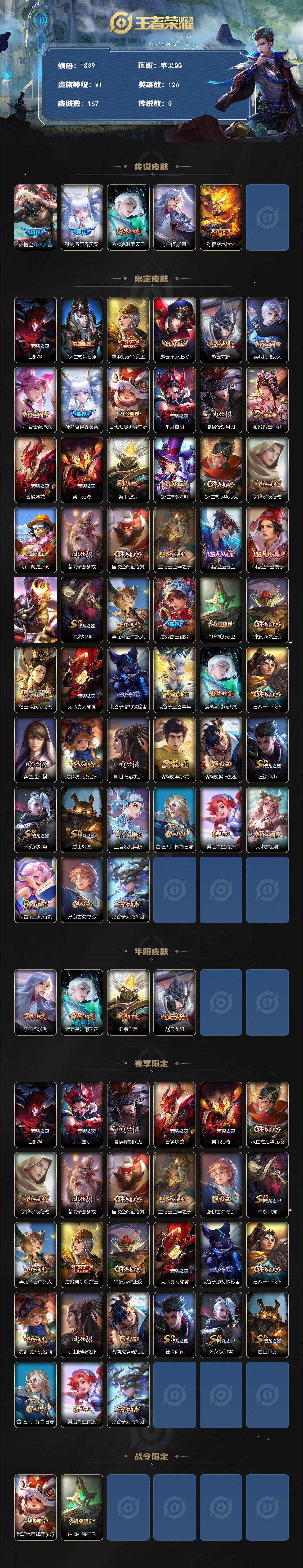 WZCMW3460177王者荣耀账号详情图2