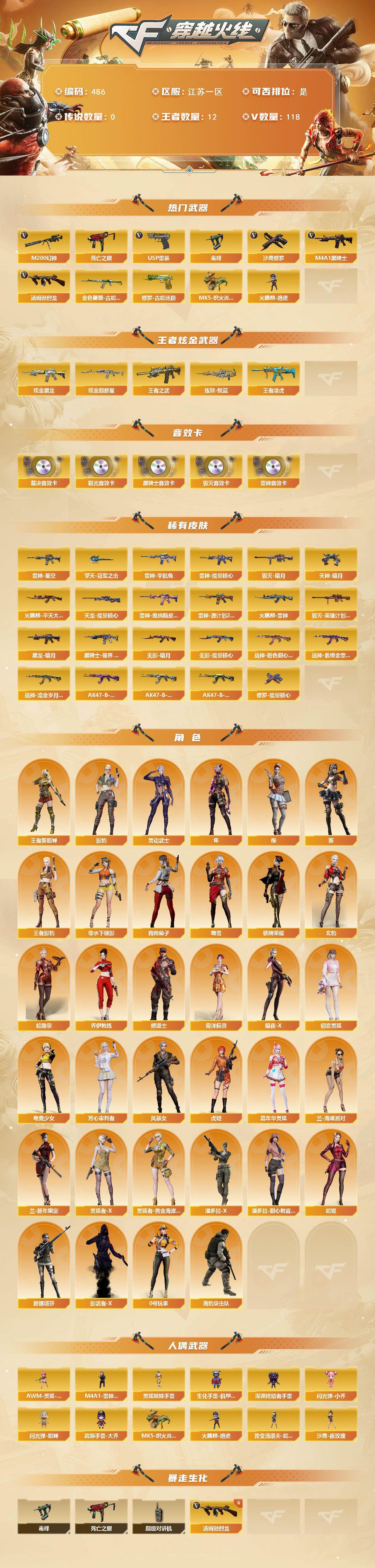 CFCMW421994穿越火线账号详情图3