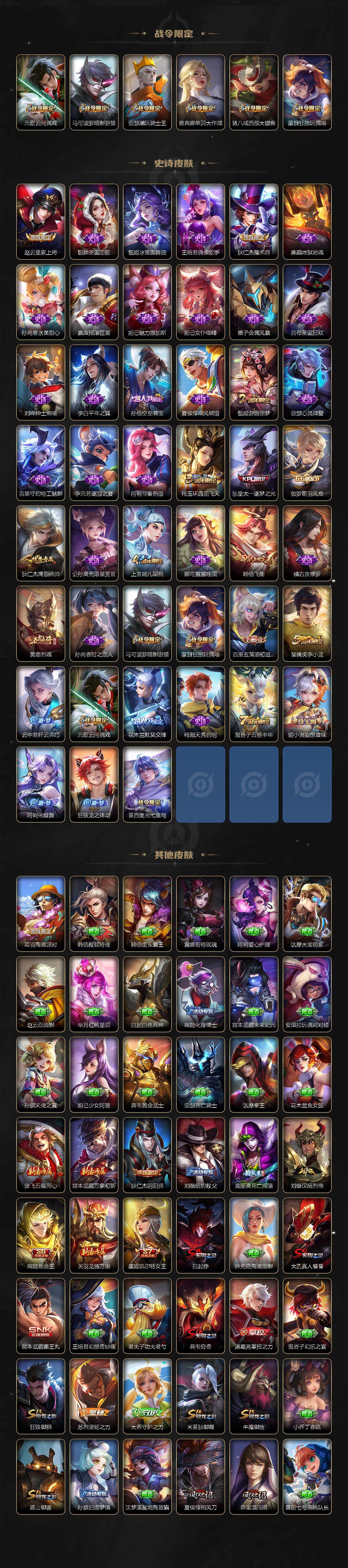 WZQM3460409王者荣耀账号详情图4