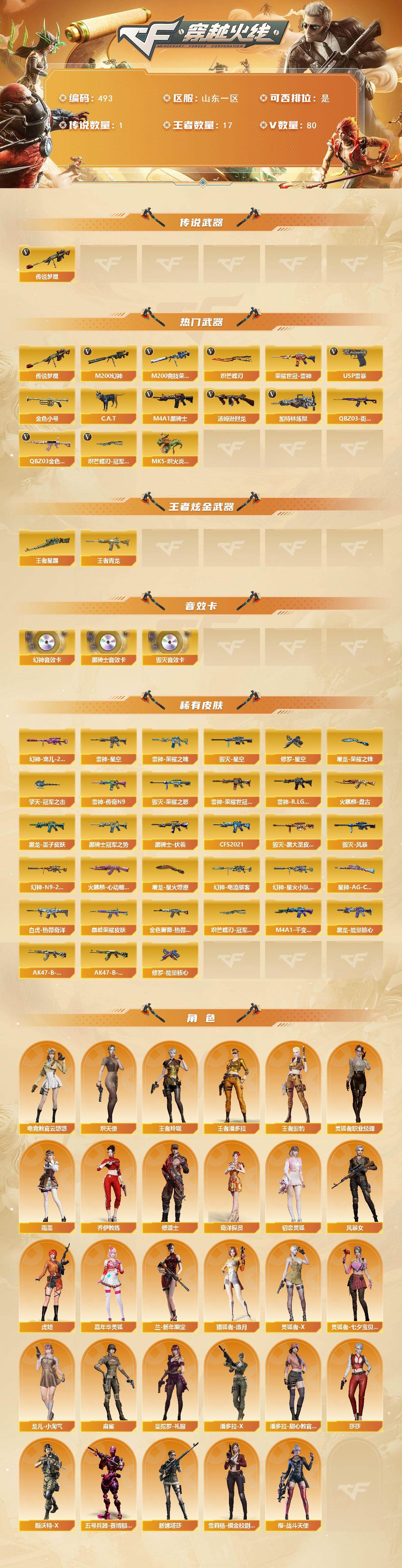 CFCMW422199穿越火线账号详情图2