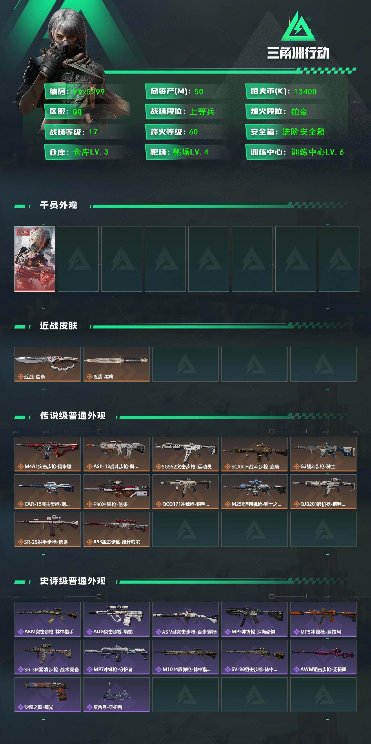 SJZCMW45364三角洲行动账号详情图2