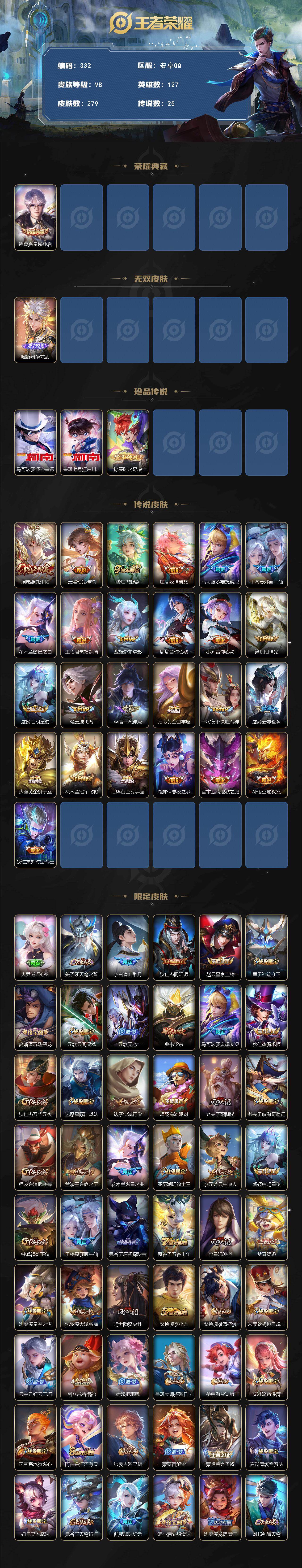 WZCMW495979王者荣耀账号详情图2 WZCMW495979王者荣耀账号详情图2