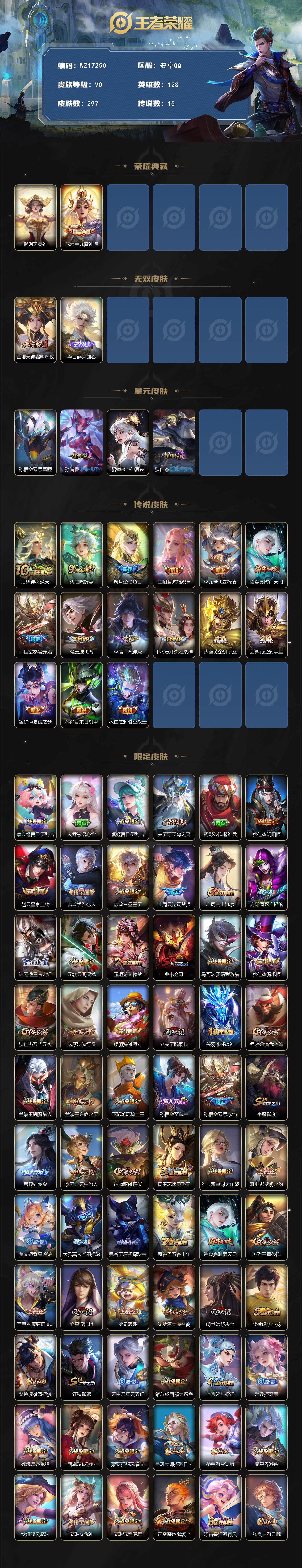 WZ03410467王者荣耀账号详情图2