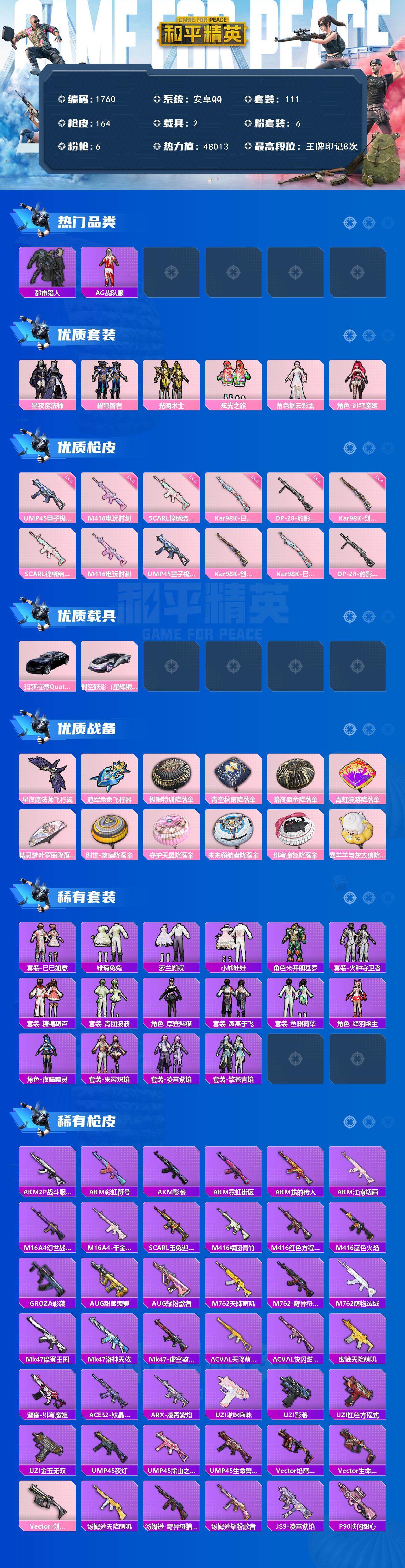 HPCMW3445313和平精英账号详情图2