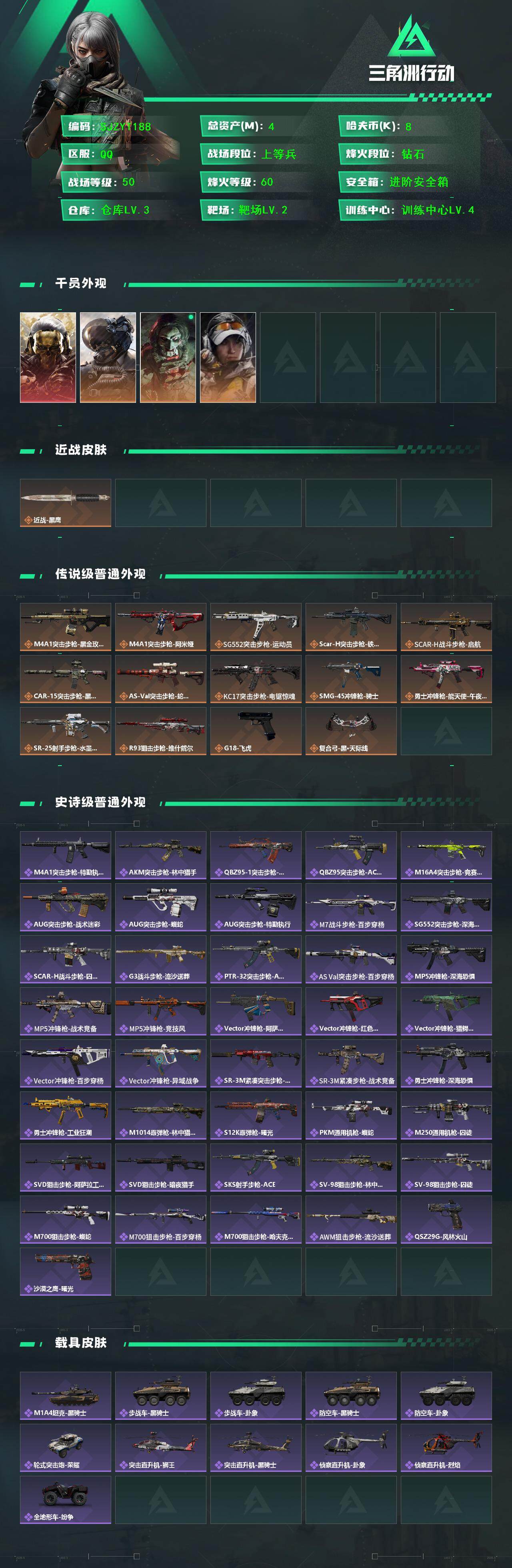 SJZEY397502三角洲行动账号详情图3