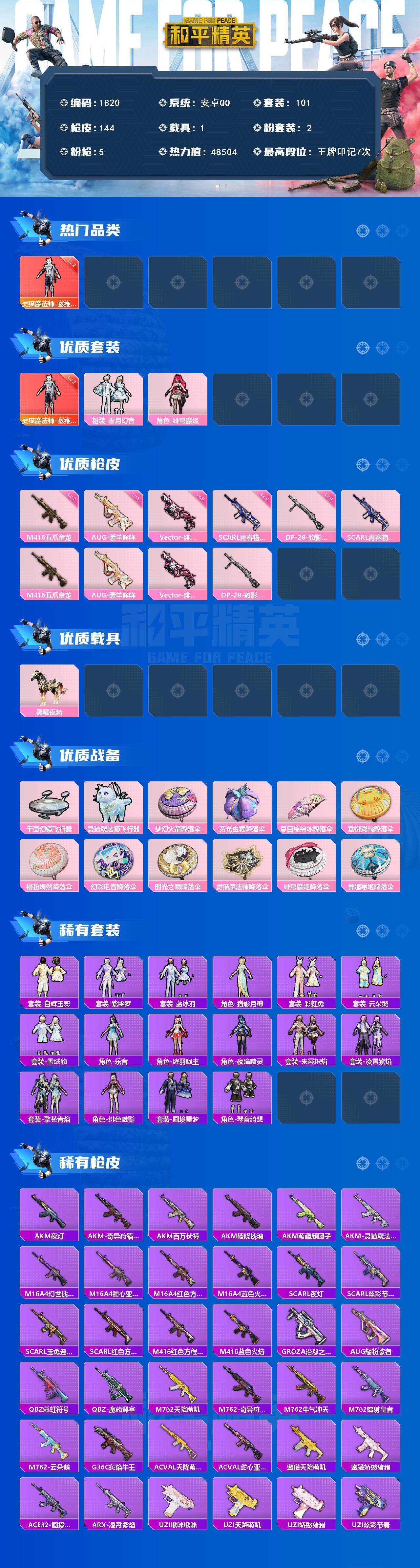 HPCMW3445470和平精英账号详情图2