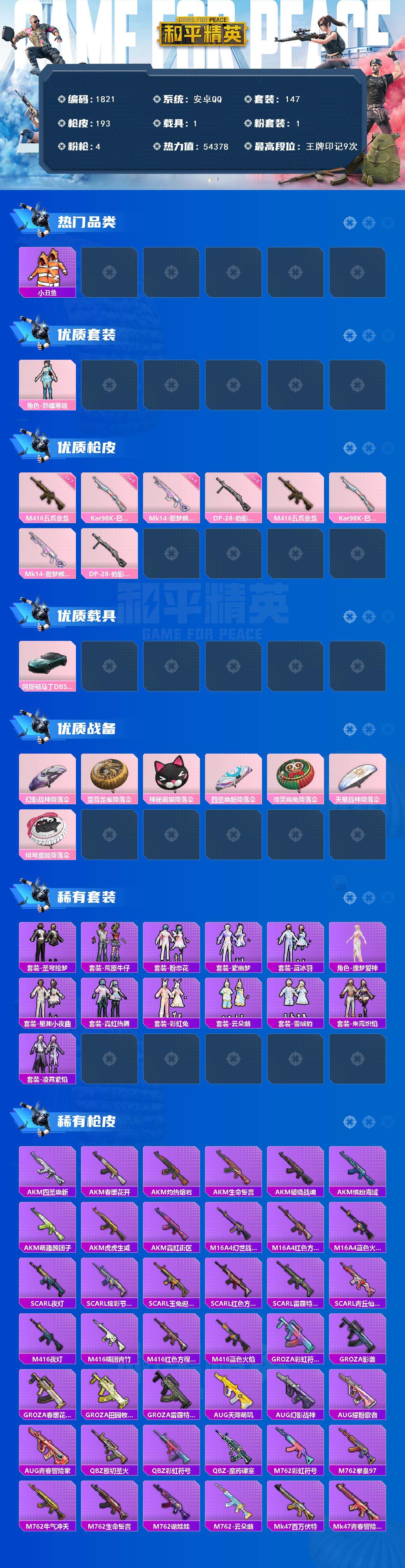 HPCMW3445474和平精英账号详情图2 HPCMW3445474和平精英账号详情图2