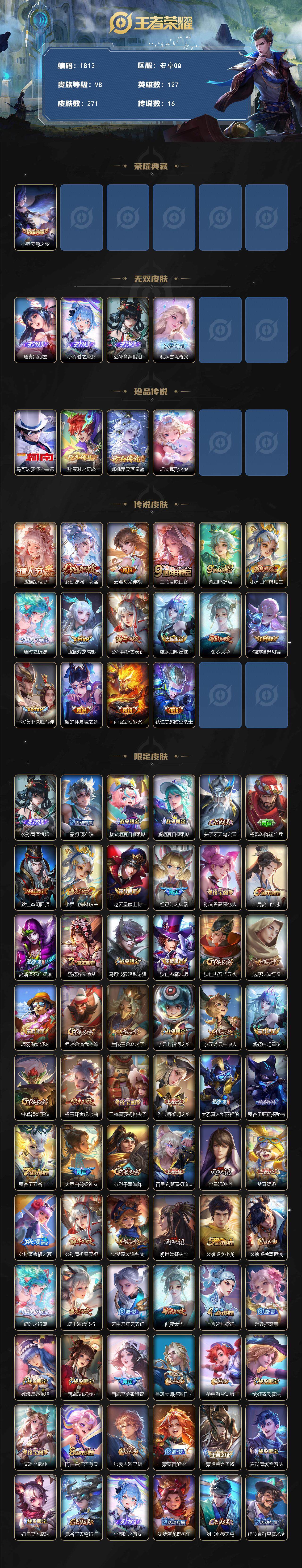 WZCMW3461102王者荣耀账号详情图2