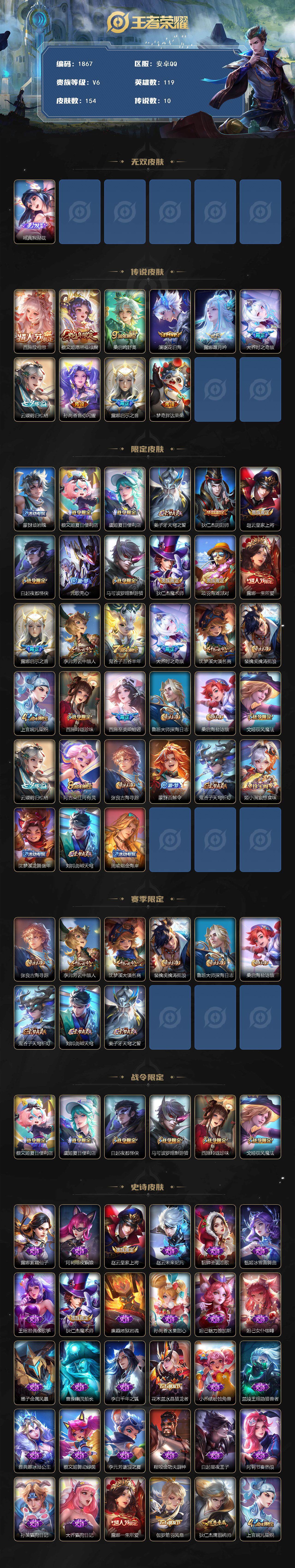 WZCMW45719王者荣耀账号详情图3