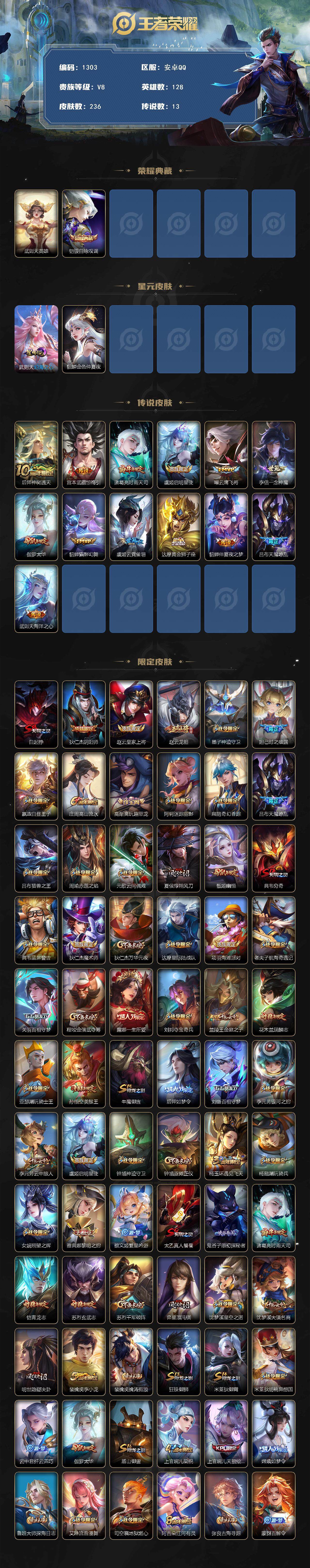 WZQM3462765王者荣耀账号详情图4