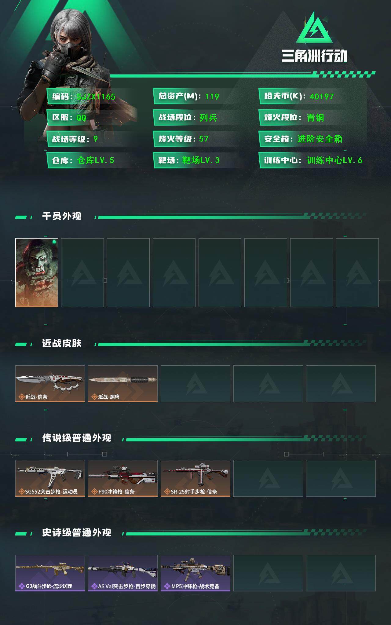 SJZEY398706三角洲行动账号详情图2