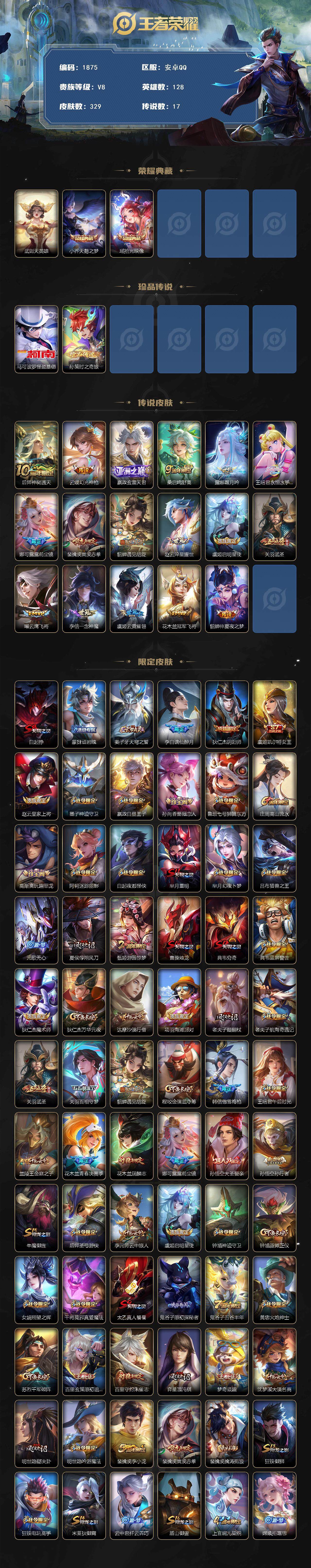 WZCMW3461673王者荣耀账号详情图2