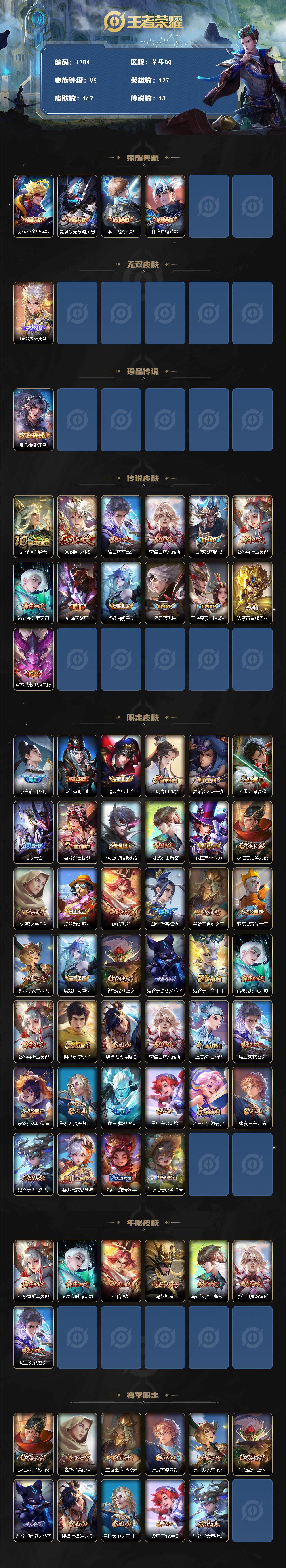 WZCMW3463097王者荣耀账号详情图2