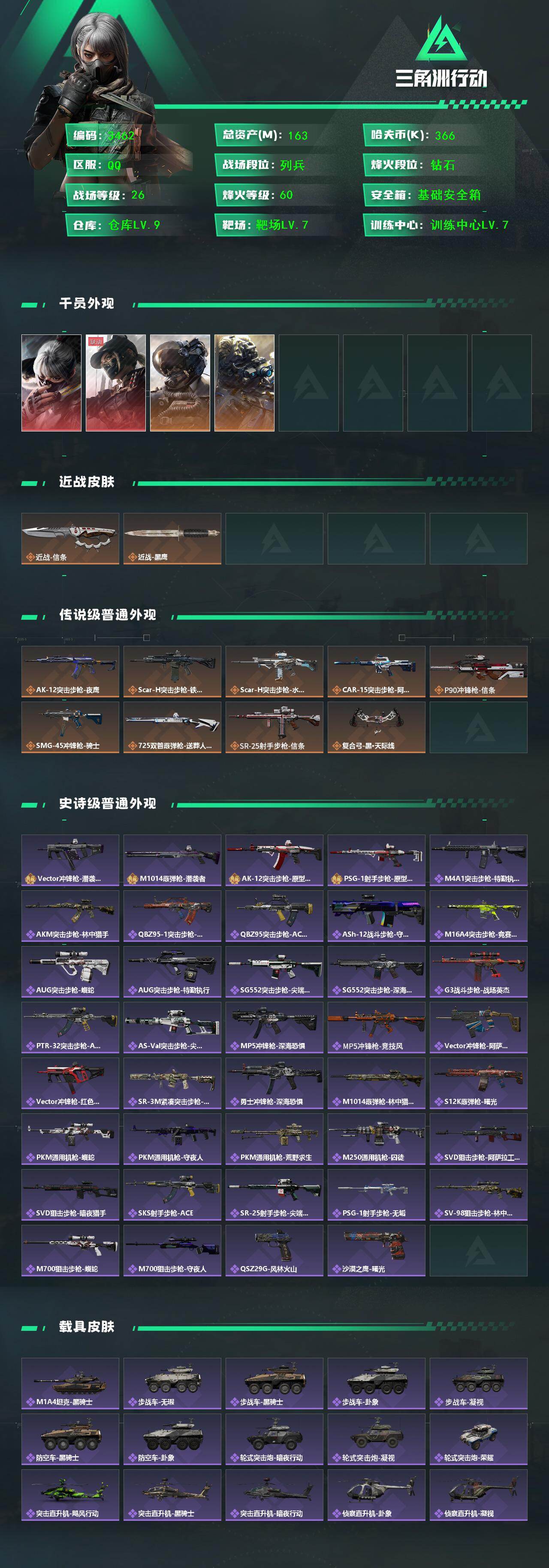 SJZCMW434303三角洲行动账号详情图2