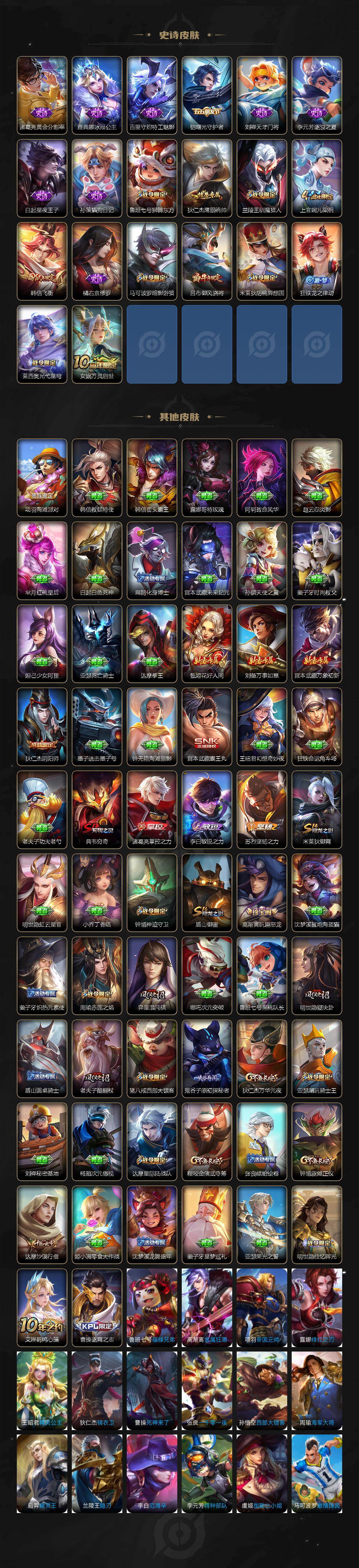 WZ03410507王者荣耀账号详情图3 WZ03410507王者荣耀账号详情图3