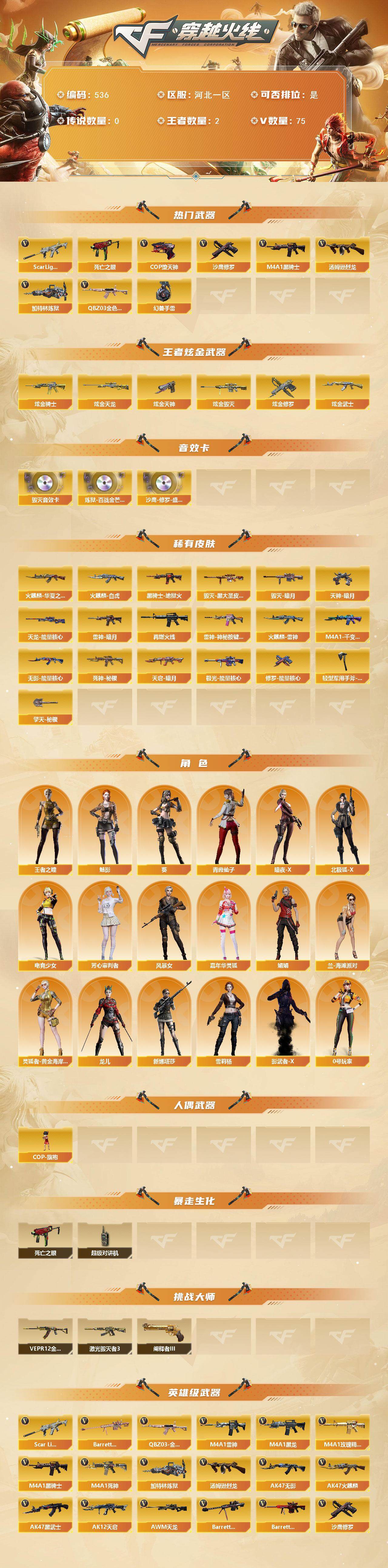 CFCMW421528穿越火线账号详情图2