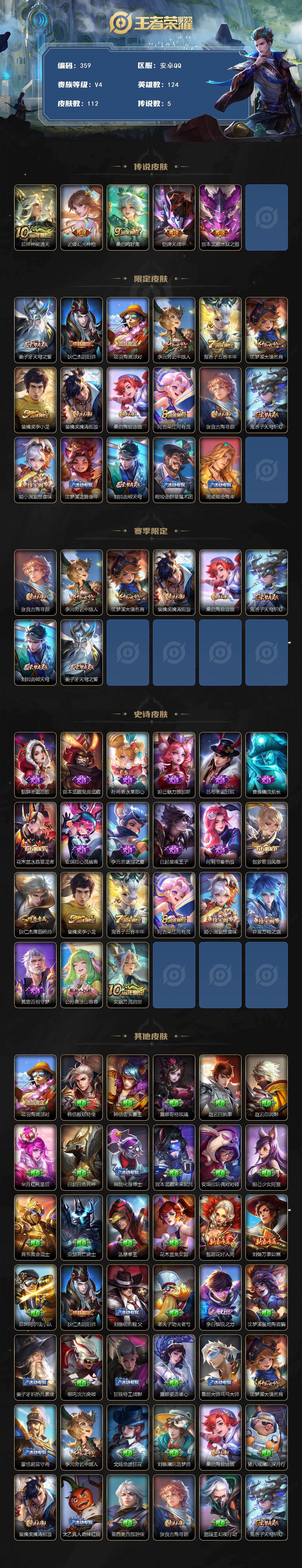 WZCMW495379王者荣耀账号详情图2