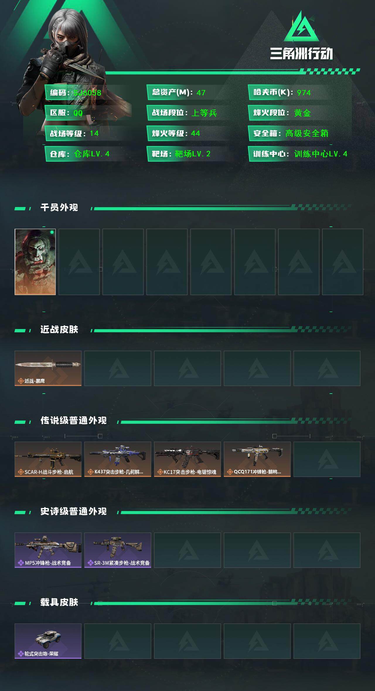 SJZEY397315三角洲行动账号详情图2