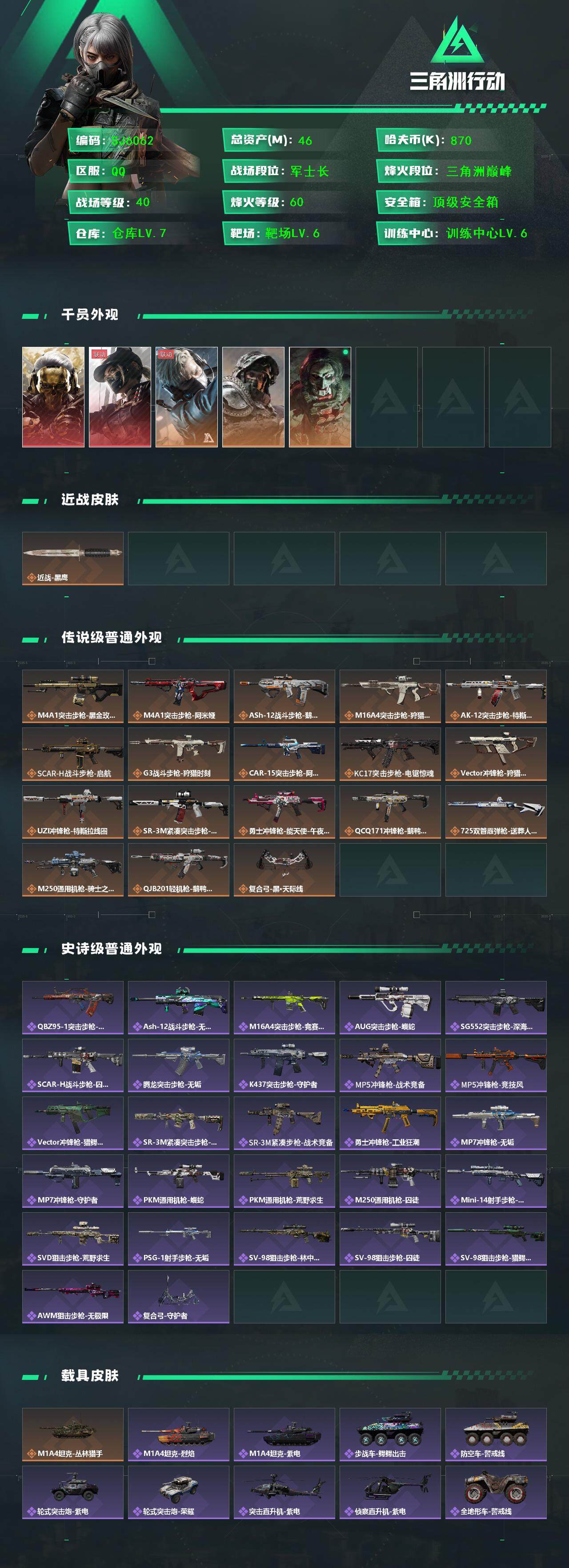 SJZEY397320三角洲行动账号详情图2