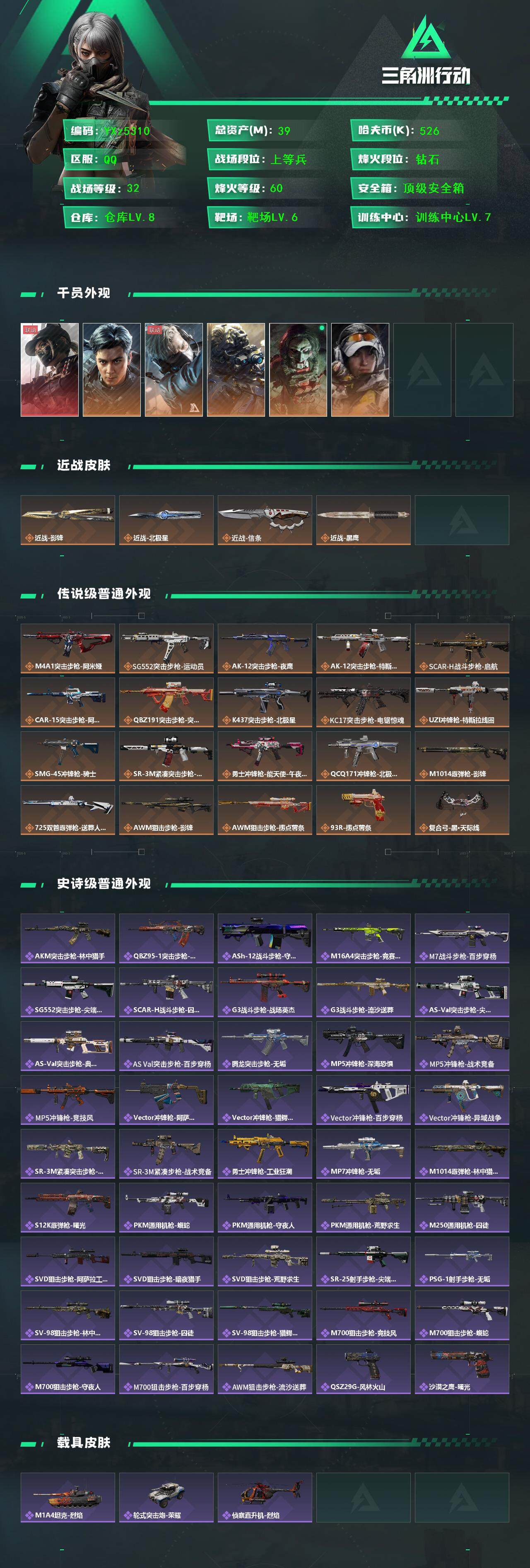 SJZCMW45373三角洲行动账号详情图2