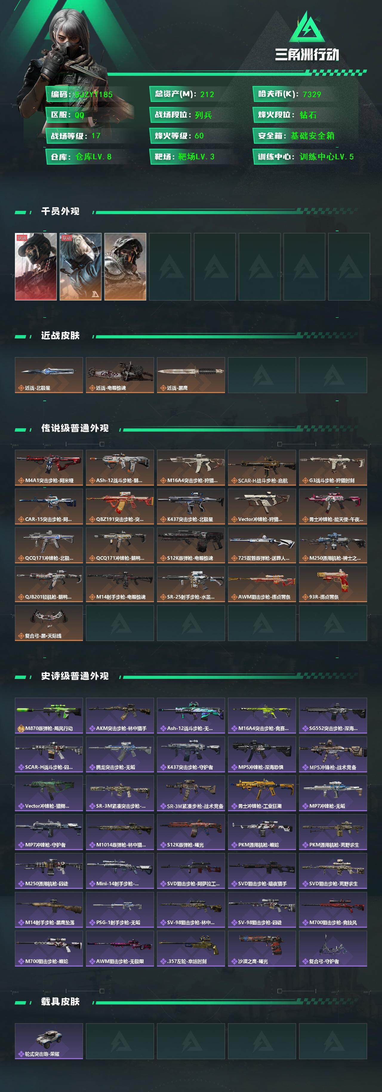 SJZQM397743三角洲行动账号详情图4